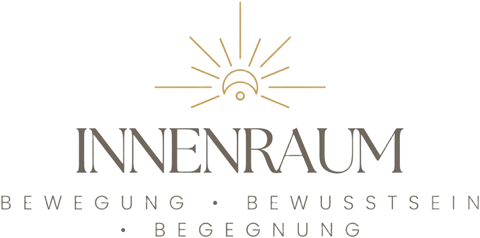 INNENRAUM Logo – goldenes Sonnensymbol